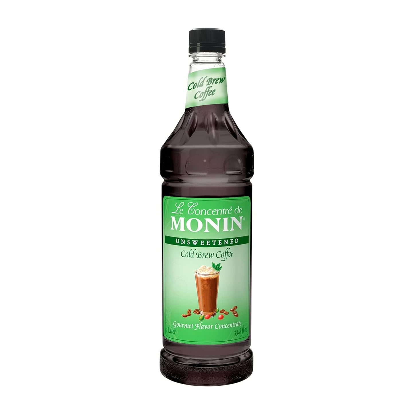 Monins Cold Brew Coffee Concentrate - New & Improved Version - 1 Liter - Case 1