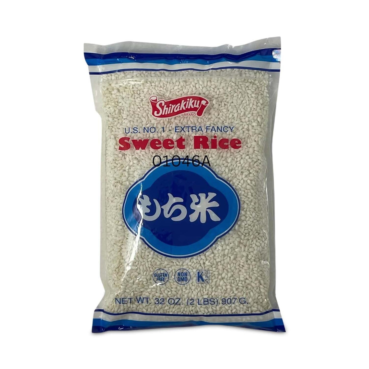 Shirakiku, Mochigome Sweet Rice | Short Grain Japanese Gluten-Free, Non-GMO Rice with Low Calories and Dietary Fiber | Perfect for Authentic Asian Cuisine | 2 Pound - Case 1