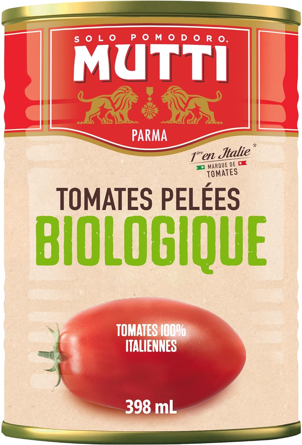Mutti Organic Whole Peeled Tomatoes (Pelati), 14 oz. | Italy’s #1 Brand of Tomatoes | Fresh Taste for Cooking | Canned Tomatoes | Vegan Friendly & Gluten Free | No Additives or Preservatives - 1 Case
