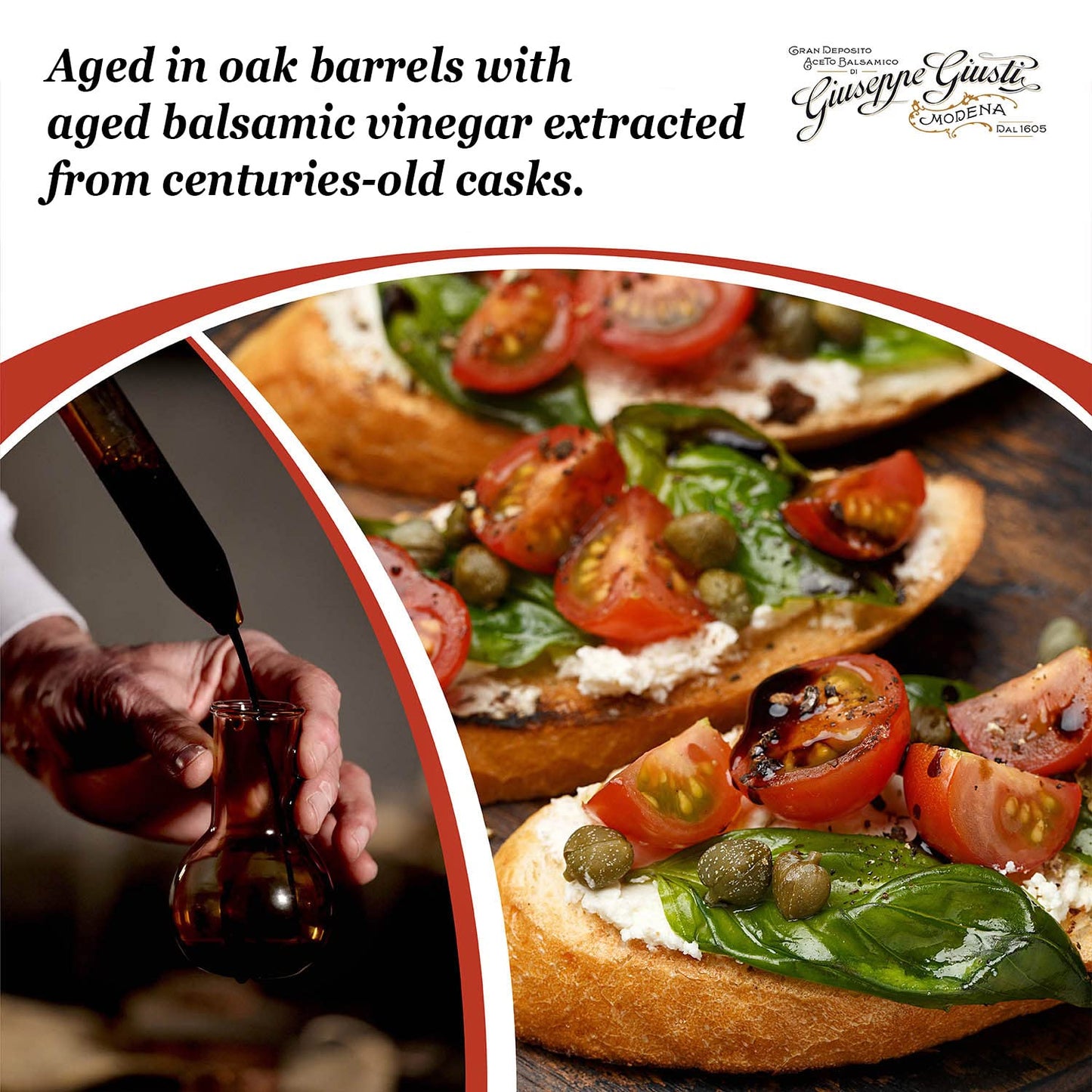 Giuseppe Giusti Gran Deposito Aceto Balsamico Di Modena 3 Gold Medals ""Riccardo Giusti"" - Champagnotta - 250 ml - 1 Case