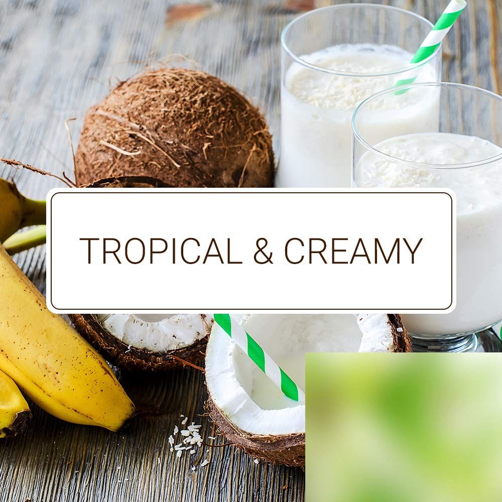 Monin - Coconut Syrup, Creamy Tropical Flavored Syrup, Coffee Syrup, Natural Flavor Drink Mix, Simple Syrup for Coffee, Lemonade, Cocktails, & More, Gluten-Free, Non-GMO, Clean Label (750 ml) - Case 1
