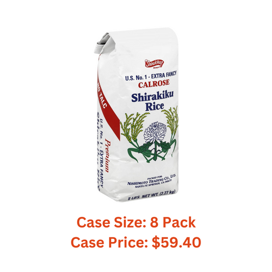 Shirakiku, Calrose Rice Med Grain, 5 Lbs - Case 1