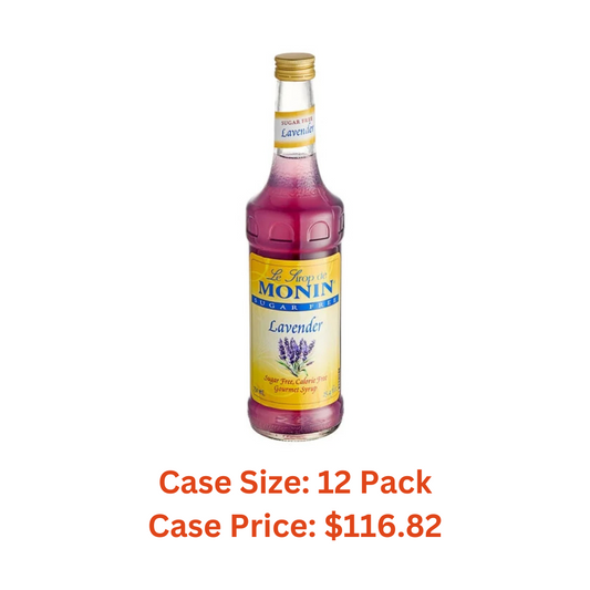 Monin Sugar-Free Lavender Flavoring Syrup 750 mL - Case 1