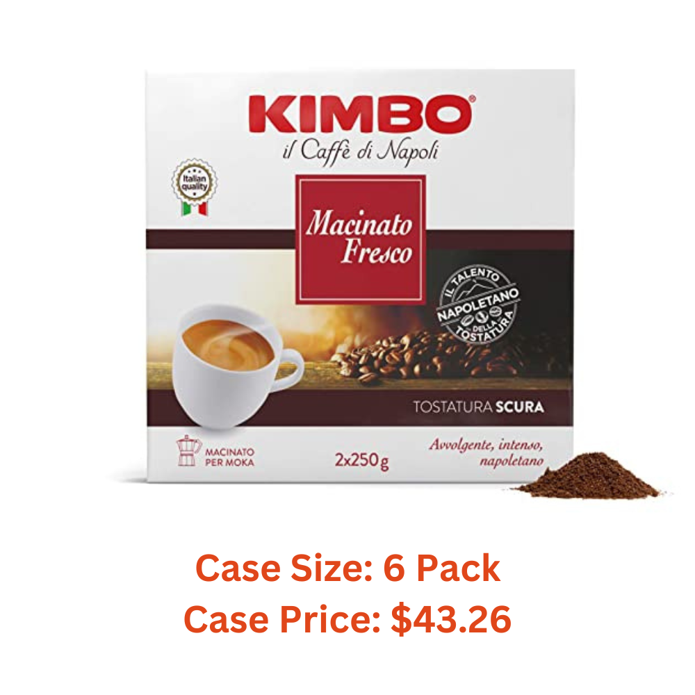 Kimbo Macinato Fresco (trans. freshly ground) 250g - 1 Case