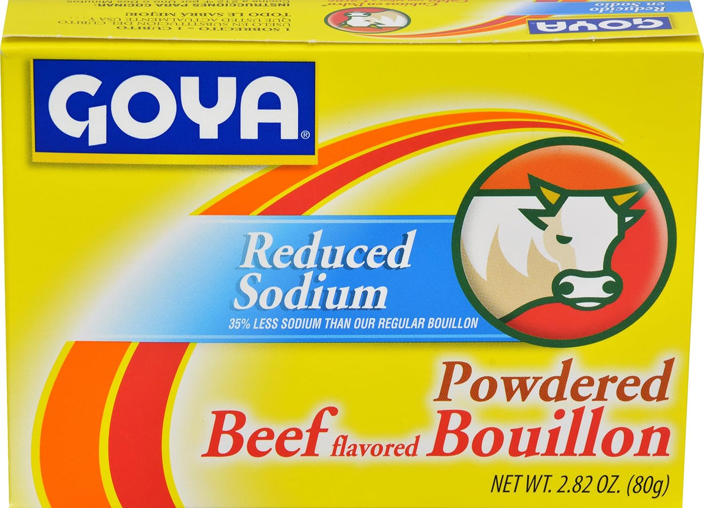 Goya Foods Beef Bouillon Reduced Sodium, 2.82 Ounce - Case 1