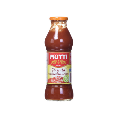 Mutti Tomato Puree (Passata), 14 oz. | Italy’s #1 Brand of Tomatoes | Fresh Taste for Cooking | Canned Tomatoes | Vegan Friendly & Gluten Free | No Additives or Preservatives - 1 Case