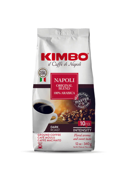 Kimbo Napoli - Ground Coffee 12oz Bag - 1 Case