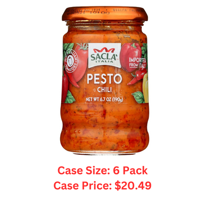 SACLA Chili Pesto, 6.7 OZ - Case 1