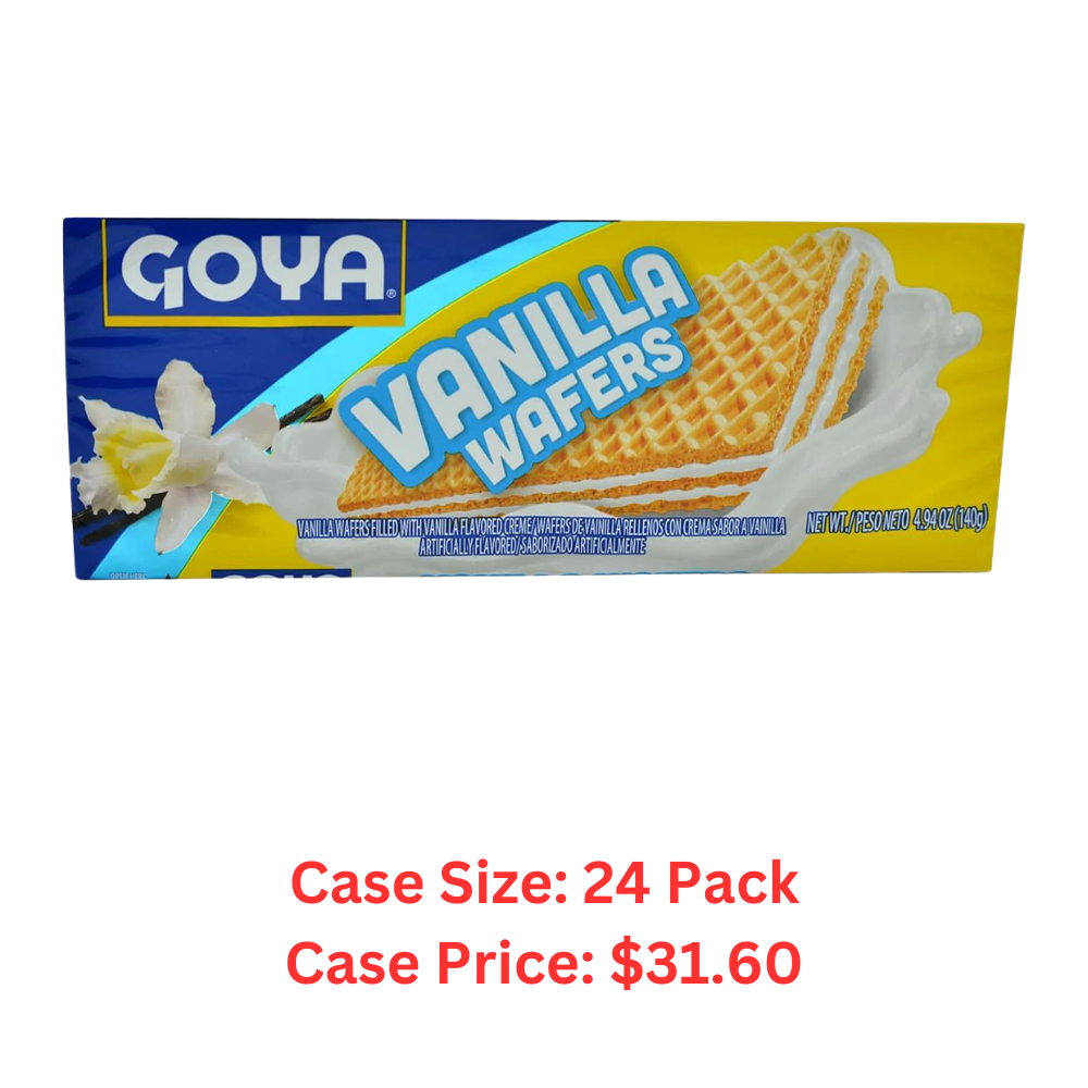 Goya Vanilla Wafer Cookies, 4.94 Ounce - Case 1