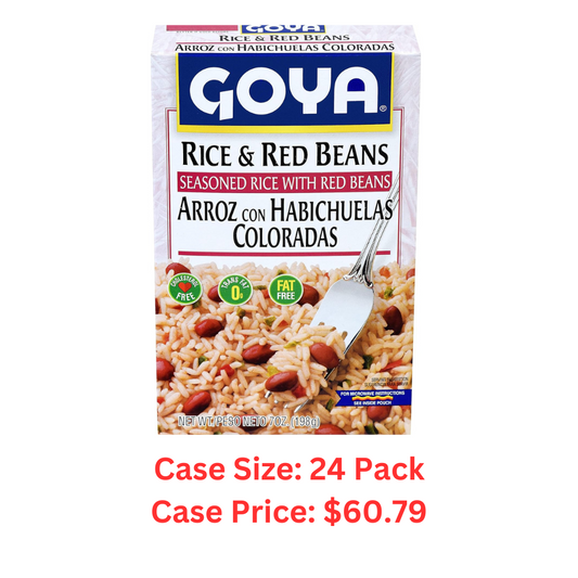 Goya Seasoned Rice and Red Beans Mix, 7 Ounce - Case 1