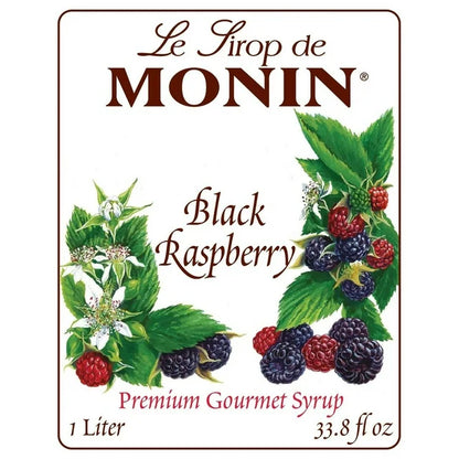 Monin - Black Raspberry Syrup (1 Liter) - Case 1