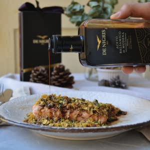 De Nigris Balsamic Vinegar Of Modena Excellence Line Founder's Edition Recipe (70% Grape Must) 8,5 Oz (250ml) | Balsamic Vinegar From Modena Italy Thick and Intense | Balsamic Vinegar Aged - Case 1