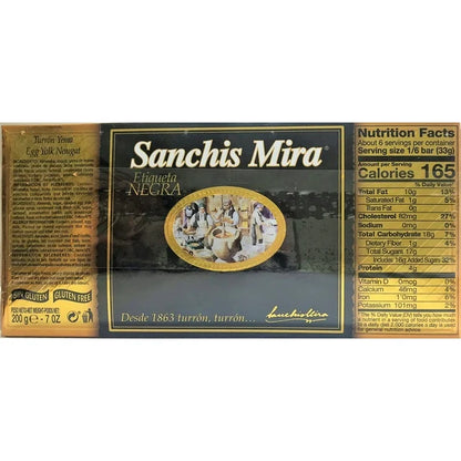 Sanchis Mira Turron Yema Egg Yolk Nougat 7 oz - Case 1