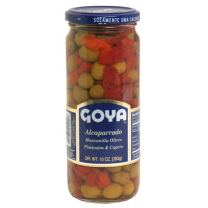 Goya Alcaparrado Manzanilla Olives, Pimentos, and Capers 10oz - Case 1