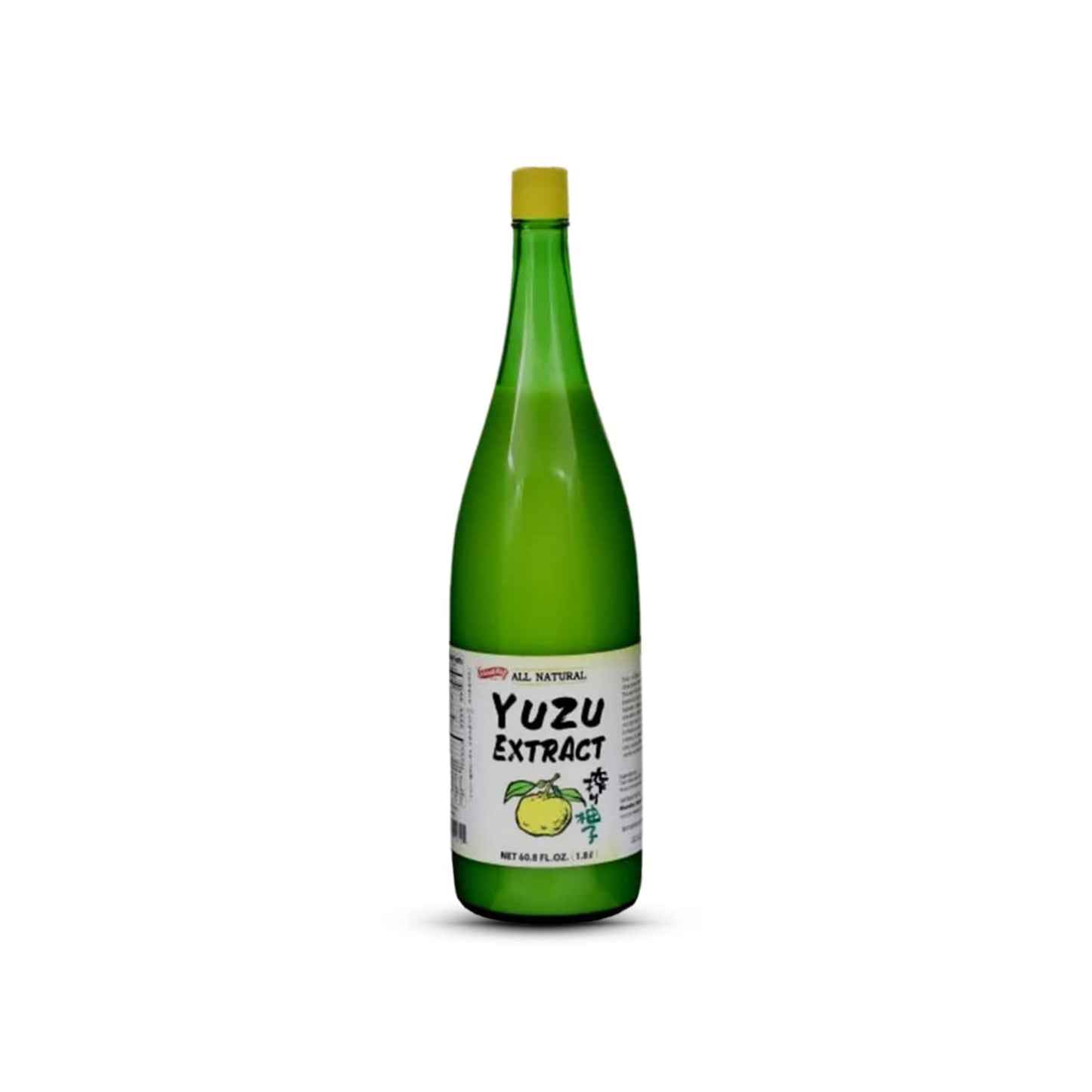 Shirakiku Yuzu Extract | Pure Japanese Yuzu Juice | Versatile Yuzu Extract Used for Baking, Food Flavoring and Asian Drink Mixture | Sweet & Tangy Citrus Flavor | - 60.8 FL Oz - Case 1