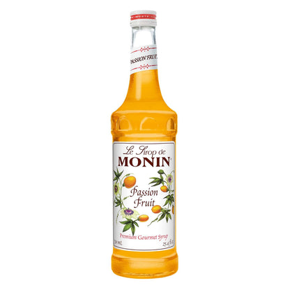 Monin - Passion Fruit Syrup, Sweet Tropical Flavors, Great for Teas, Sodas, & Cocktails, Natural Flavors, No Artificial Sweeteners or Ingredients, Gluten-Free, Vegan, Non-GMO, Clean Label (750ml) - Case 1