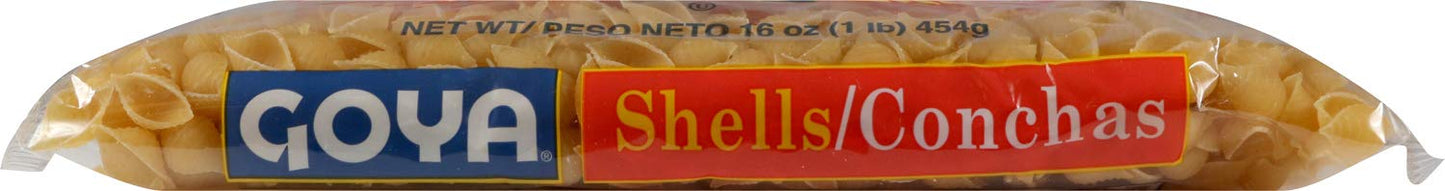 Goya Shells Enriched Macaroni, 16 oz - Case 1