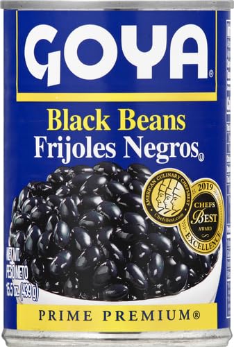 Goya Premium Black Beans, 15.5 Oz - Case 1