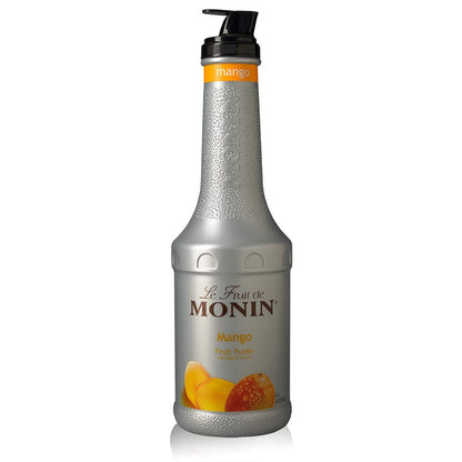 Monin - Mango Purée, Tropical and Sweet Mango Flavor, Natural Flavors, Great for Teas, Lemonades, Smoothies, and Cocktails, Non-GMO, Vegan, Gluten-Free (1 Liter) - Case 1