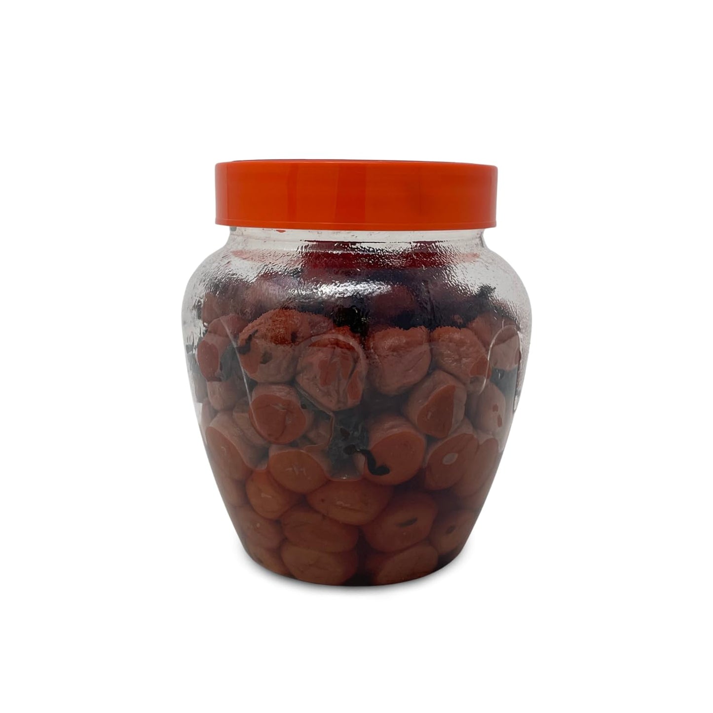 Shirakiku Salted Plums Shiso Ume PET | Japanese Umeboshi Plums for Vinaigrettes, Noodles, Sandwiches, & Rice Balls | High Fructose Syrup, Seasoned Perilla | Pack in 2.2lbs Jar - Case 1