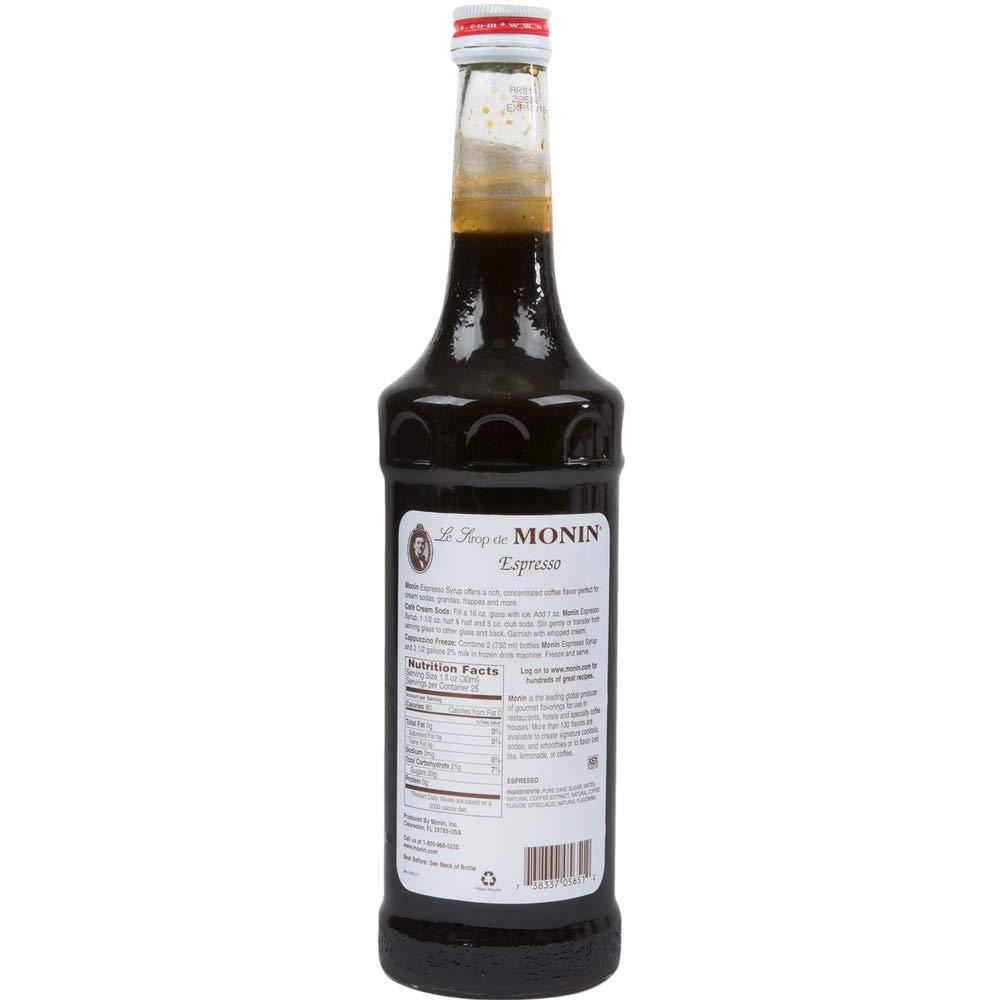 Monin Syrup - 750 ml, Espresso - Case 1