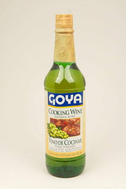 Goya Golden Cooking Wine, 25.4 Ounce Bottle - Case 1