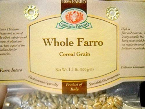 Rustichella d'Abruzzo Whole Grain Farro,1.1 lb - Case 1