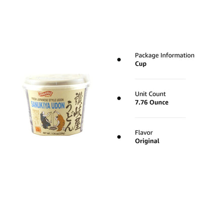 Shirakiku Sanukiya Instant Noodle cups - Case 1