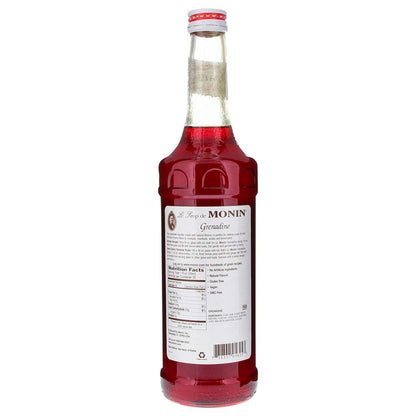 Monin - Grenadine Syrup, Delightfully Sweet, Natural Flavors, Great for Cocktails, Mocktails, Sodas, and Smoothies, Non-GMO, Gluten-Free (750 ml) - Case 1