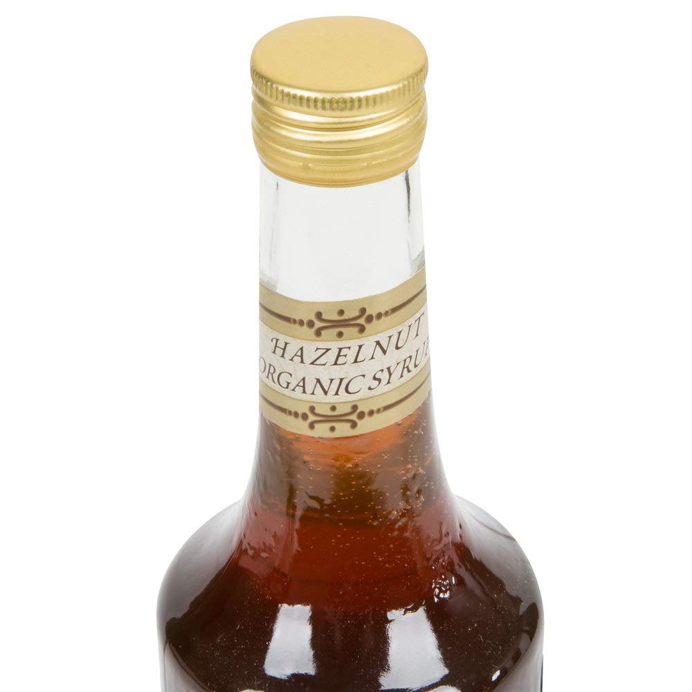 Monin - Organic Hazelnut Syrup, Nutty Taste of Caramelized Hazelnut, Natural Flavors, Great for Mochas, Lattes, Smoothies, Shakes, and Cocktails, Non-GMO, Gluten-Free (750 ml) - Case 1