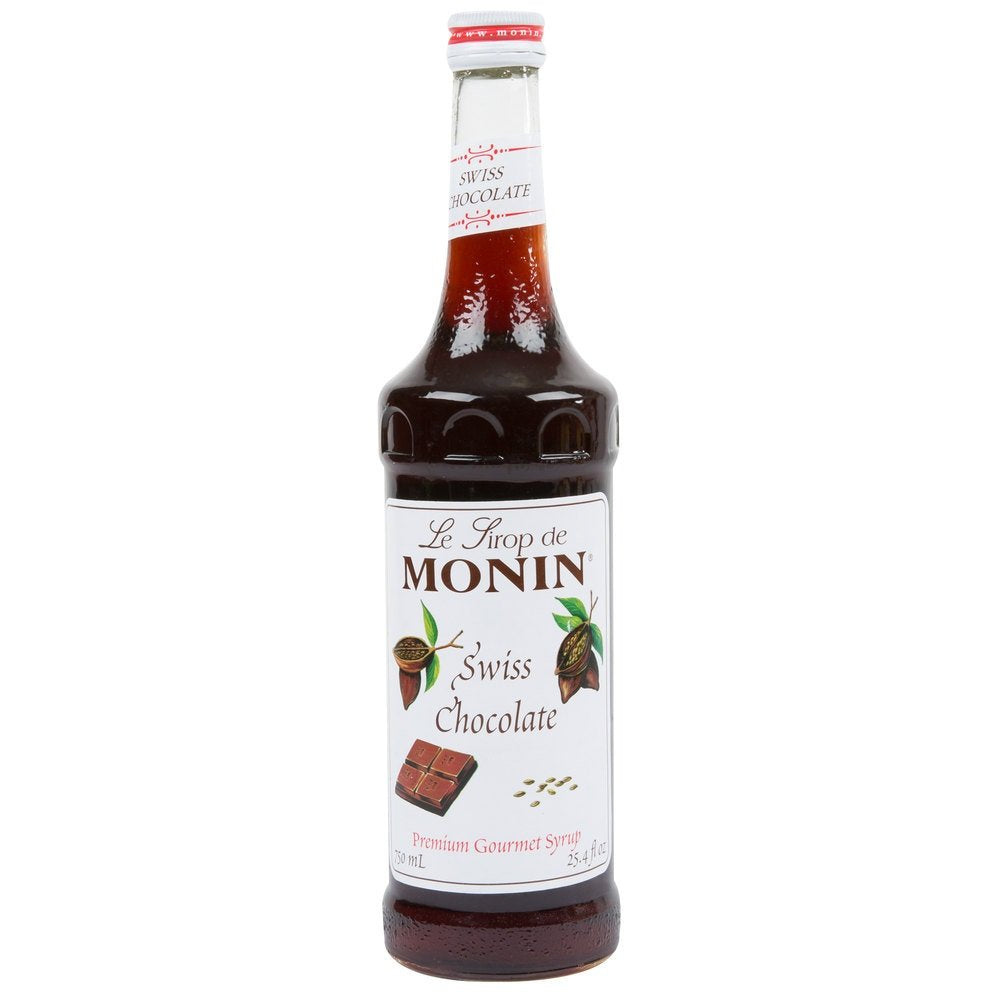 MONIN CHOCOLATE SWISS Chocolate, 750 ml bottle - Case 1