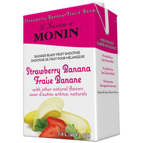 Monin Inc. Smoothie Mixes Monin Strawberry Banana Fruit Smoothie Mix - Case 1