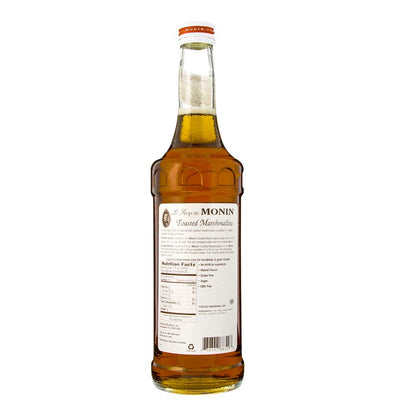 Monin - Toasted Marshmallow Syrup, Flavor of Campfire Treats, Natural Flavors, Great for Mochas, Shakes, Cocoas and Cocktails, Non-GMO, Gluten-Free (750 ml) - Case 1