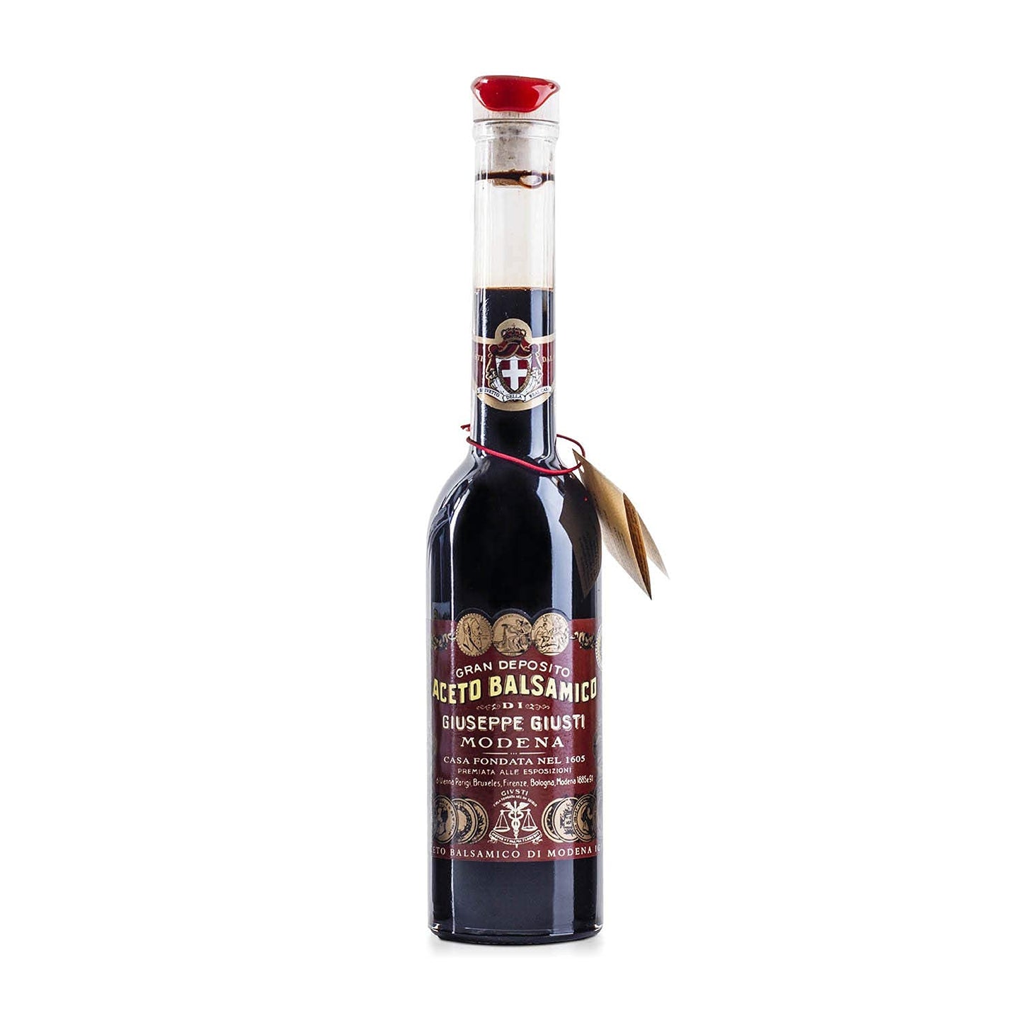 Giuseppe Giusti Riccardo Balsamic Vinegar, Product of Italy - Aged 12 Years - Simfonia Without Pourer, IGP Certified 8.45fl.oz / 250ml - 1 Case