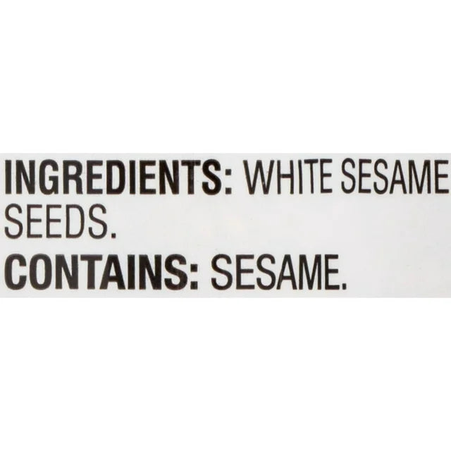 JFC White Roasted Sesame Seed, 8 oz - Case 1