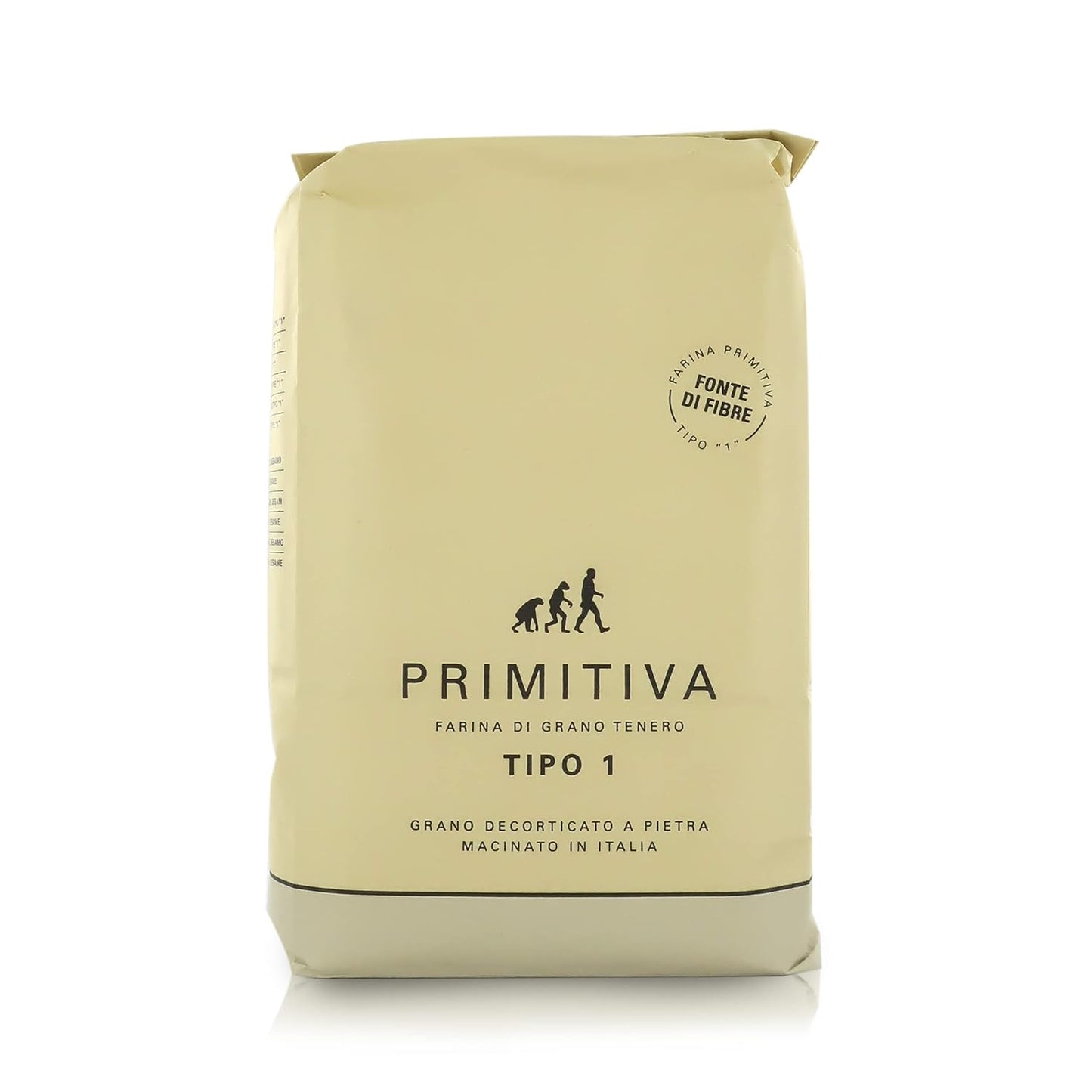 Molino Pasini Soft Wheat Flour Type "1", "Primitiva", 1 Kg / 2.20 Lb - 1 Case