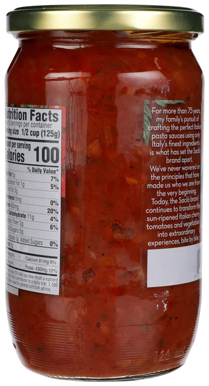 All Natural Whole Cherry Tomato and Roasted Garlic Pasta Sauce NON GMO. Imported From Italy - Case 1