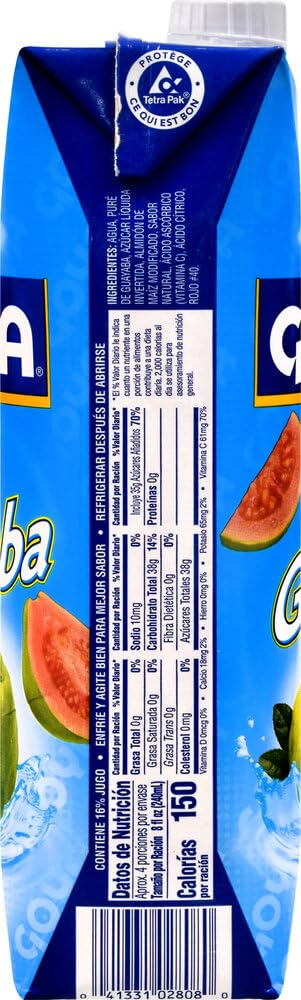 Goya Guava Nectar, 33.8 Ounce - Case 1