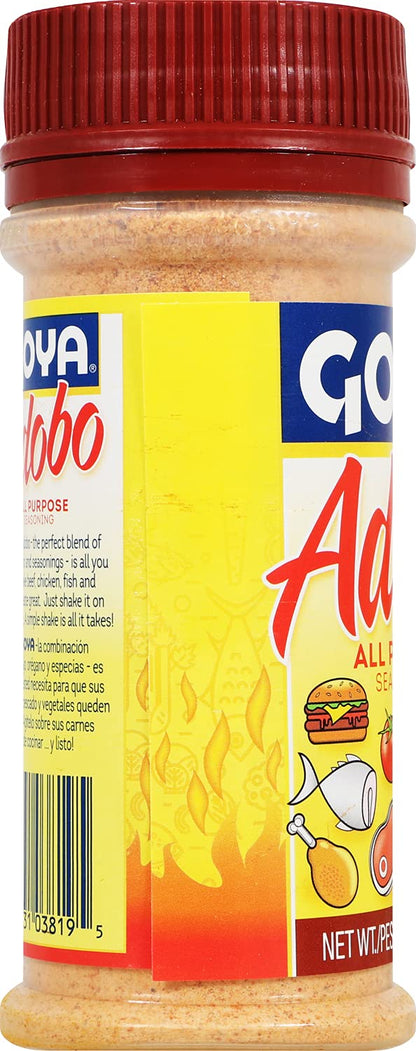 Goya Adobo All Purpose Seasoning Hot, 8 Ounce - Case 1