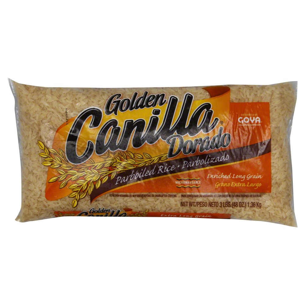 Goya Golden Canilla Parboiled Rice 3 Lb - 1 Case