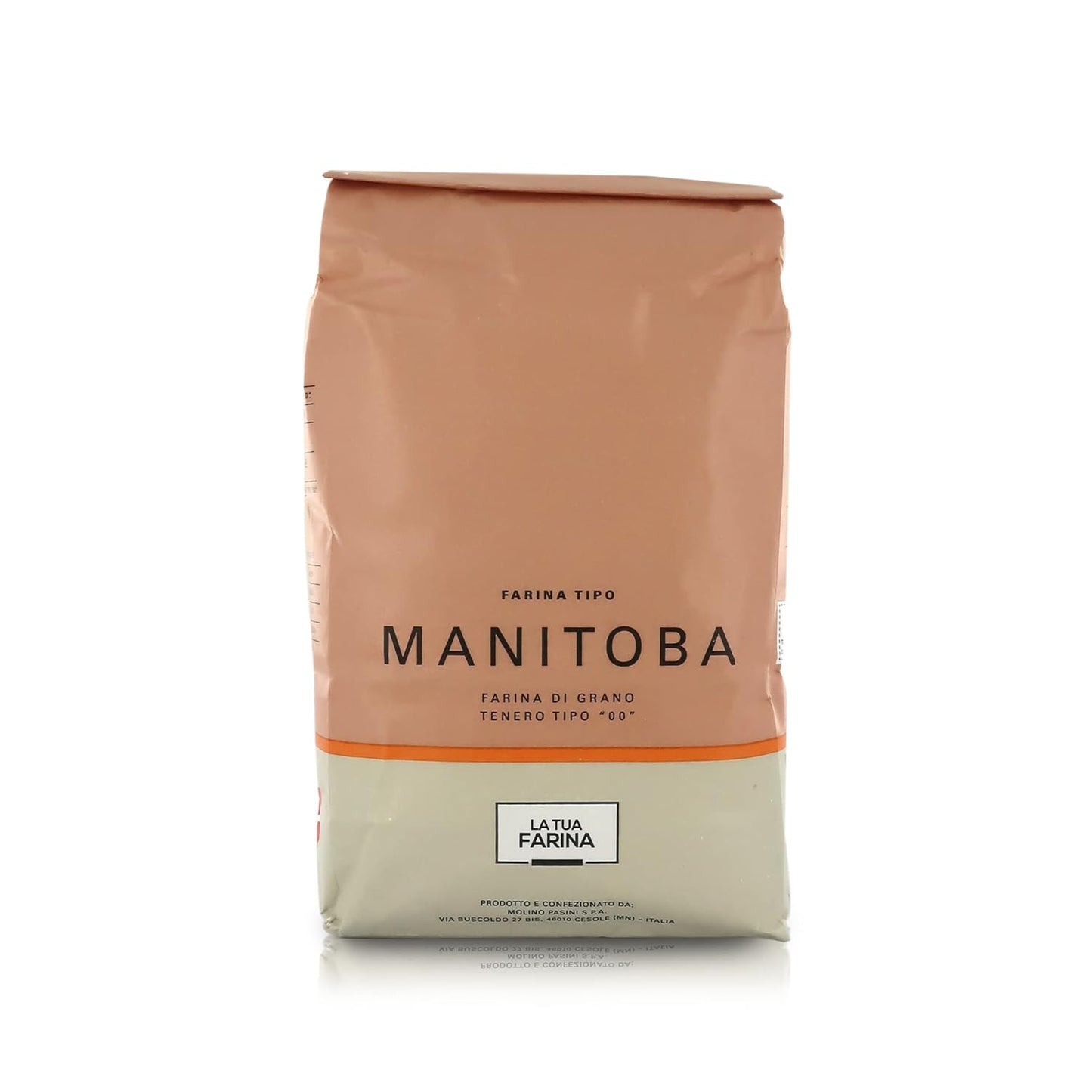 Molino Pasini Manitoba Flour, Soft Wheat from North America and EU, 1 Kg / 2.20 Lb - 1 Case