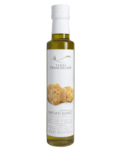 White Truffle Dressing with 100% ITALIAN Extra Virgin Olive Oil - 250ml - 8.45 Fl oz | Directly imported from selected artisanal farms in Italy - Case 1