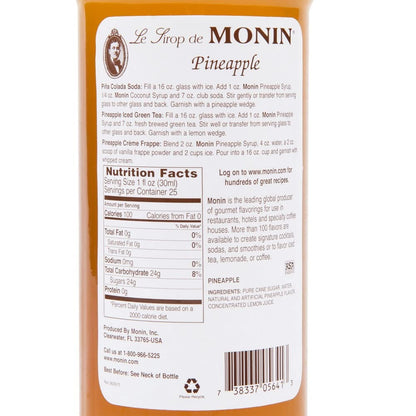 Monin Syrup - Pineapple - 750 ml - Case 1