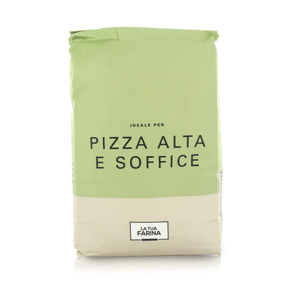 Molino Pasini Soft Wheat Flour Type "0", Ideal for Deep Pan Pizza and Focaccia, 1 Kg / 2.20 Lb - 1 Case