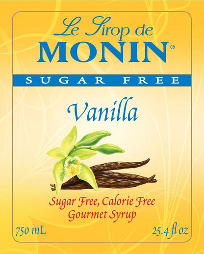 Monin O'free Sugar Free Vanilla Syrup 750ml - Case 1