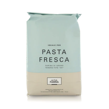 Molino Pasini Soft Wheat Flour Type "00" Ideal for Homemade Pasta, Wheat from Italy, 1 Kg / 2.20 Lb - 1 Case