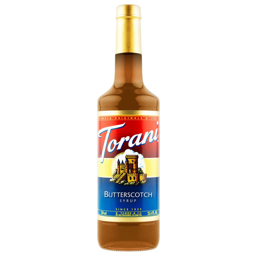 Torani Butterscotch Syrup 750mL - 1 Case