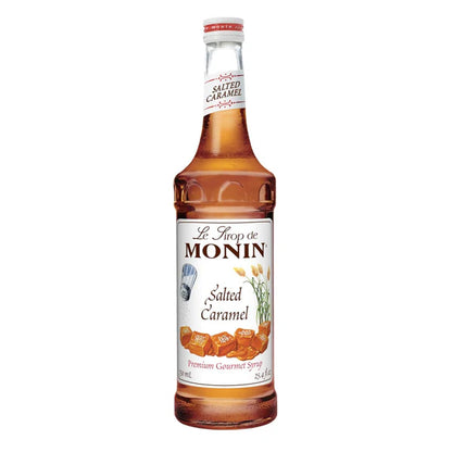 Monin - Salted Caramel Syrup, Natural Flavors, Great for Mochas, Lattes, Smoothies, Shakes, and Cocktails, Non-GMO, Gluten-Free (750 ml) - Case 1