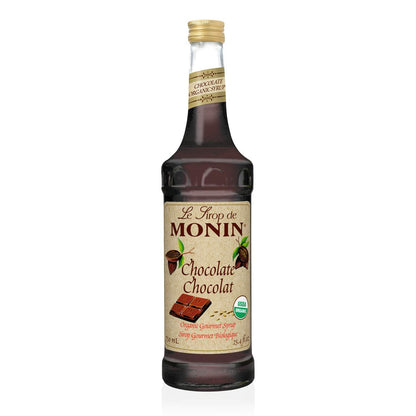 Monin Organic Chocolate Syrup, 750 ml bottle - Case 1