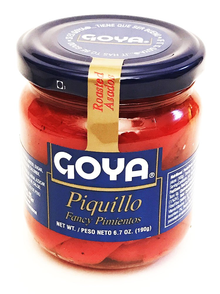 Goya Piquillo Fancy Pimientos Imported from Spain 6.7 Ounce Jar - Case 1